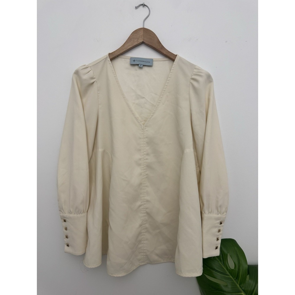 Tuckernuck Ivory Easton Women's Blouse‎ Size Small